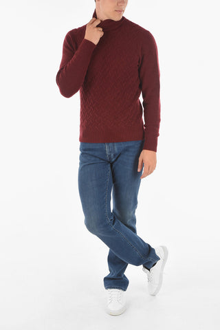 CC COLLECTION Turtleneck AGATA Jacquard Pullover