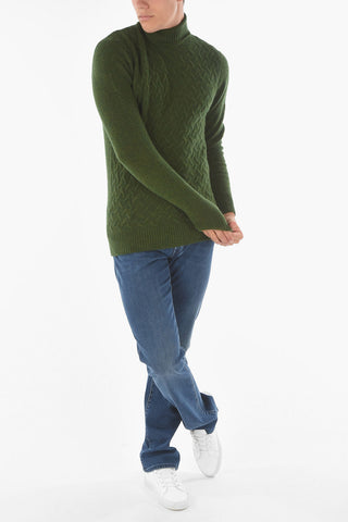 CC COLLECTION Turtleneck AGATA Jacquard Pullover