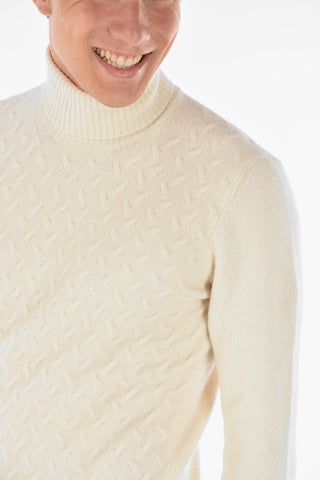 CC COLLECTION Turtleneck AGATA Jacquard Pullover