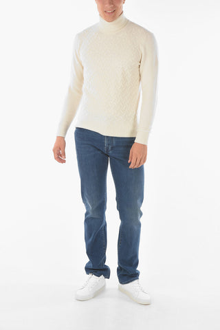 CC COLLECTION Turtleneck AGATA Jacquard Pullover