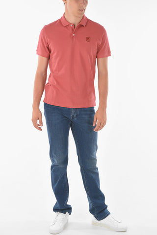 Embroidered Emblem PIQUET Cotton Polo