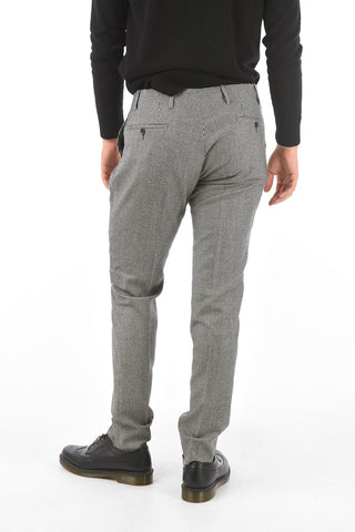 CC COLLECTION Hounstooth Patterned RESET Chino Pants with Double Pleat
