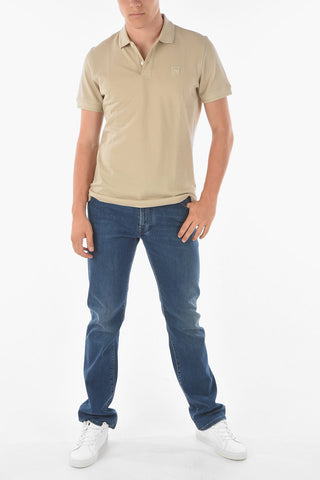 Embroidered Emblem PIQUET Cotton Polo