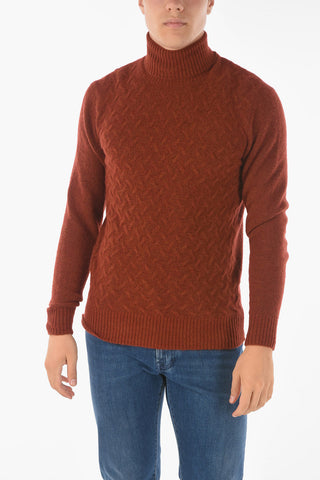CC COLLECTION Pullover Jacquard AGATA a Collo Alto