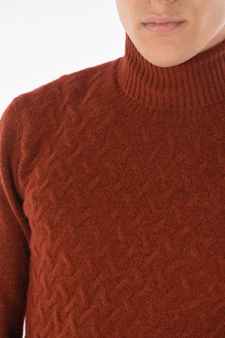 CC COLLECTION Pullover Jacquard AGATA a Collo Alto