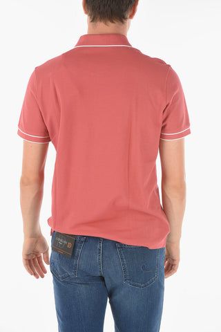 Embroidered Emblem PIQUET Cotton Polo