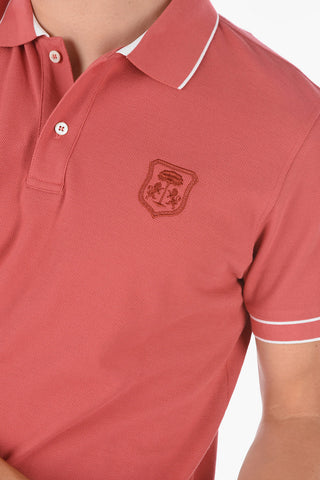 Embroidered Emblem PIQUET Cotton Polo
