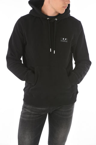 Felpa S-GIRK HOOD-C.C con cappuccio e maxi tasca a toppa