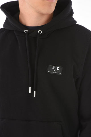 Felpa S-GIRK HOOD-C.C con cappuccio e maxi tasca a toppa