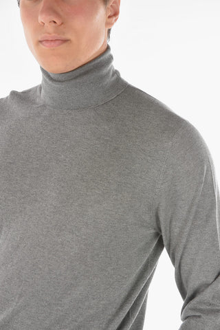 Turtleneck GOLD Cashmere Blend Sweater