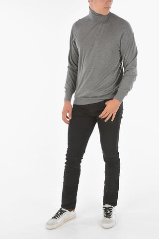 Turtleneck GOLD Cashmere Blend Sweater