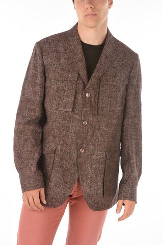 ID Blazer Sahariano IDENTITY in Lino con Revers Classico