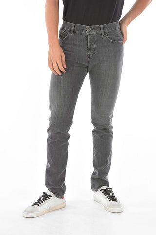 17cm logoed buttons D-KRAS-X slim fit jeans L32
