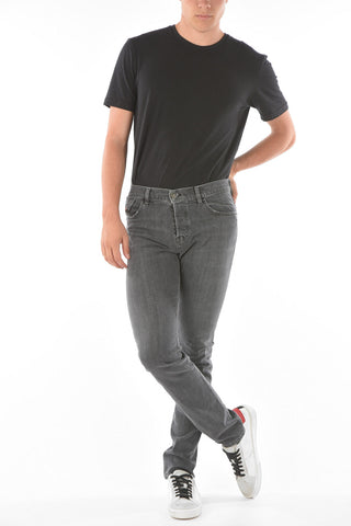 17cm logoed buttons D-KRAS-X slim fit jeans L32