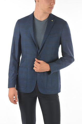 CC COLLECTION Tartan Motif RIGHT Half-lined Blazer