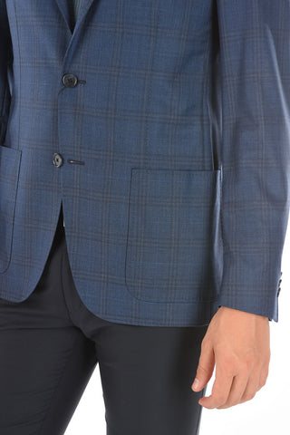 CC COLLECTION Tartan Motif RIGHT Half-lined Blazer
