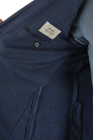 CC COLLECTION Tartan Motif RIGHT Half-lined Blazer
