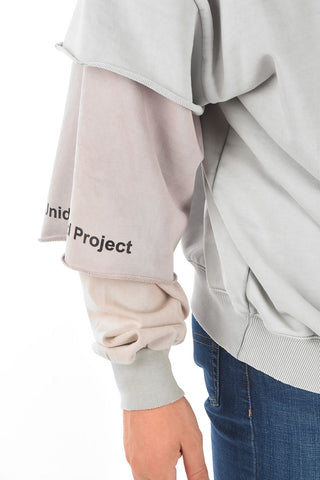 layered sleeve crew-neck  S-GRUB sweatshirt