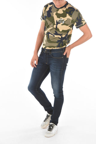 15cm Skinny Fit SLEENKER Jeans with Logo Button L32