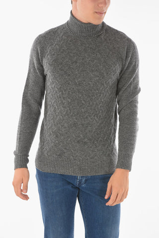 CC COLLECTION Turtleneck AGATA Jacquard Pullover
