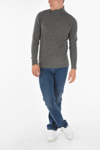 CC COLLECTION Turtleneck AGATA Jacquard Pullover