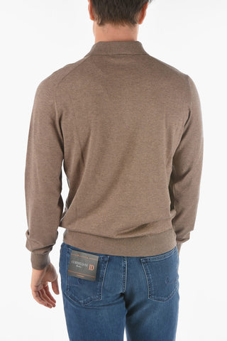 Polo Neck GOLD Cashmere Blend Sweater