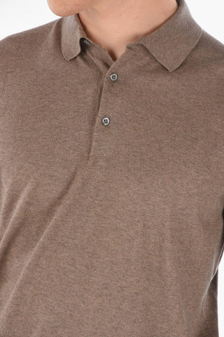 Polo Neck GOLD Cashmere Blend Sweater