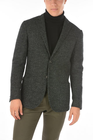 Virgin Wool Blend Half-lined RESORT Blazer with Patch Pockets