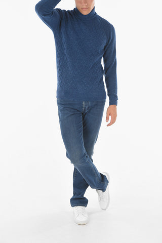 CC COLLECTION Turtleneck AGATA Jacquard Pullover