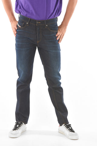 Jeans Taperd Fit D-FINING con Bottone Logato 17cm L32
