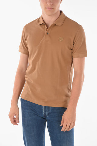 Embroidered Emblem PIQUET Cotton Polo