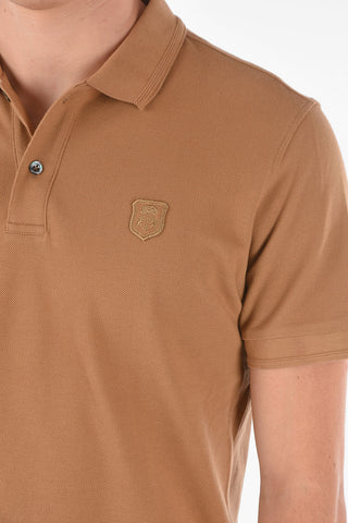 Embroidered Emblem PIQUET Cotton Polo