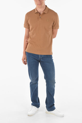 Embroidered Emblem PIQUET Cotton Polo