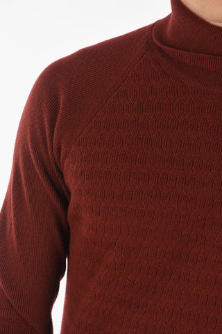 Pullover a Collo Alto DOROTEA in Misto Cashmere