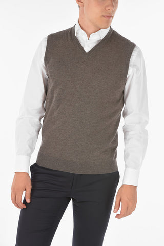 V Neck MY FILL Virgin Wool Vest