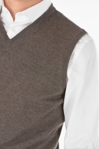 V Neck MY FILL Virgin Wool Vest