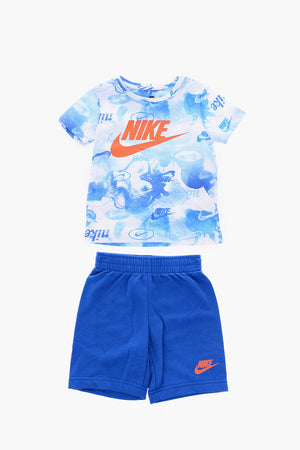 T-Shirt- und Shorts-Set mit Farbverlauf