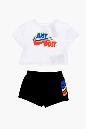 Set Bedrucktes T-Shirt und Shorts
