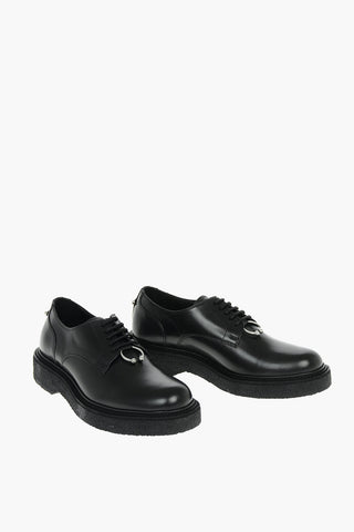 Leather PIERCED PUNK Derby Shoes