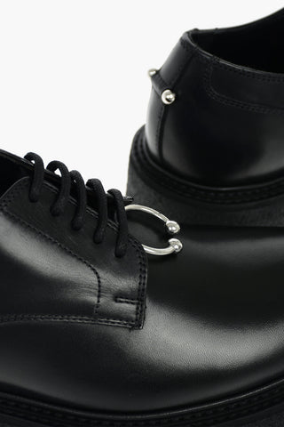 Leather PIERCED PUNK Derby Shoes