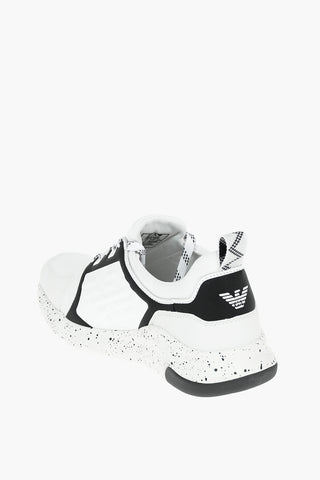 EA7 EMPORIO Lace up Side Logo Rubber Sneakers