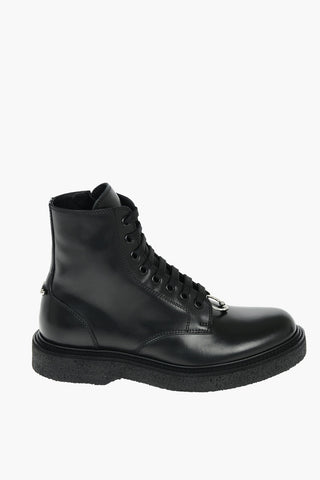 Anfibi PIERCED PUNK in Pelle con Suola CREPE