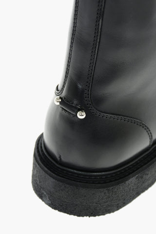Anfibi PIERCED PUNK in Pelle con Suola CREPE