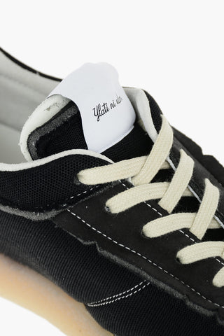 MM6 Leather and Textile COURT INSIDE OUT Sneakers