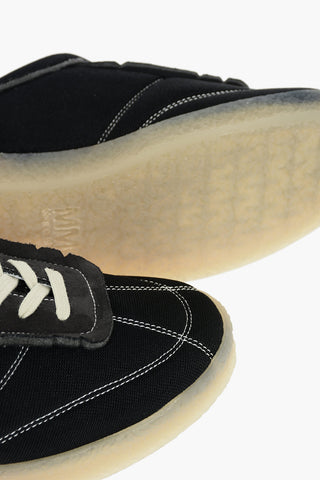MM6 Leather and Textile COURT INSIDE OUT Sneakers