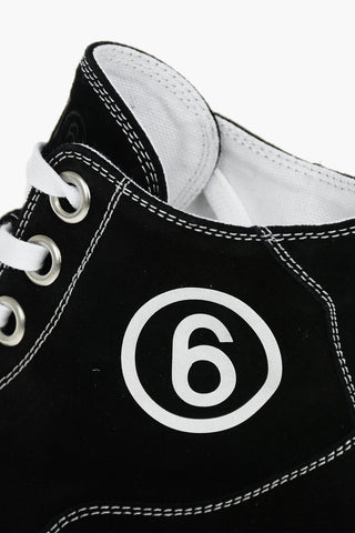 MM6 Suede High-top Sneaker with Platform Sole 5cm