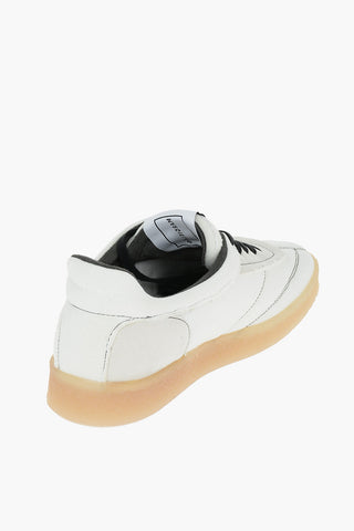 MM6 Leather and Textile COURT INSIDE OUT Sneakers