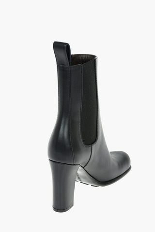 Leather STORM Chelsea Boots with Squared toe 9cm