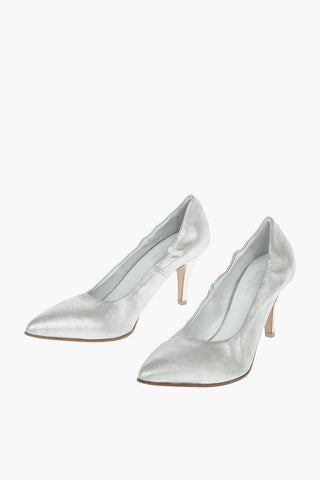 MM6 Lamé Leather Pumps 8cm