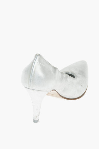 MM6 Lamé Leather Pumps 8cm